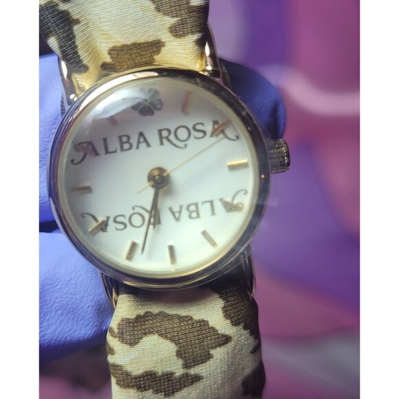 Alba Rosa Watch Gyaru Accessories Outfit Jewelry Leopard Rare 2000s Gal Style - Picture 1 of 14